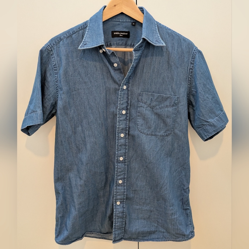Spier and Mackay Denim Short Sleeve Shirt
